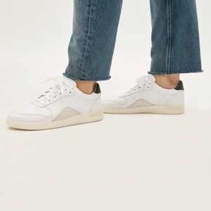 Everlane The Court Sneaker in White / Forest